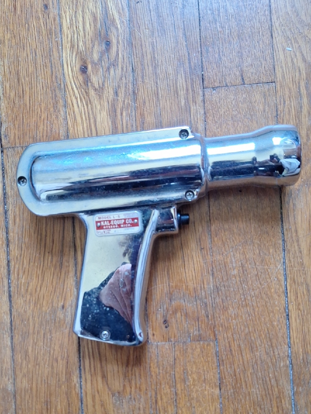 Kal-Equip Chrome Air Tool / Vintage Chrome Air Gun